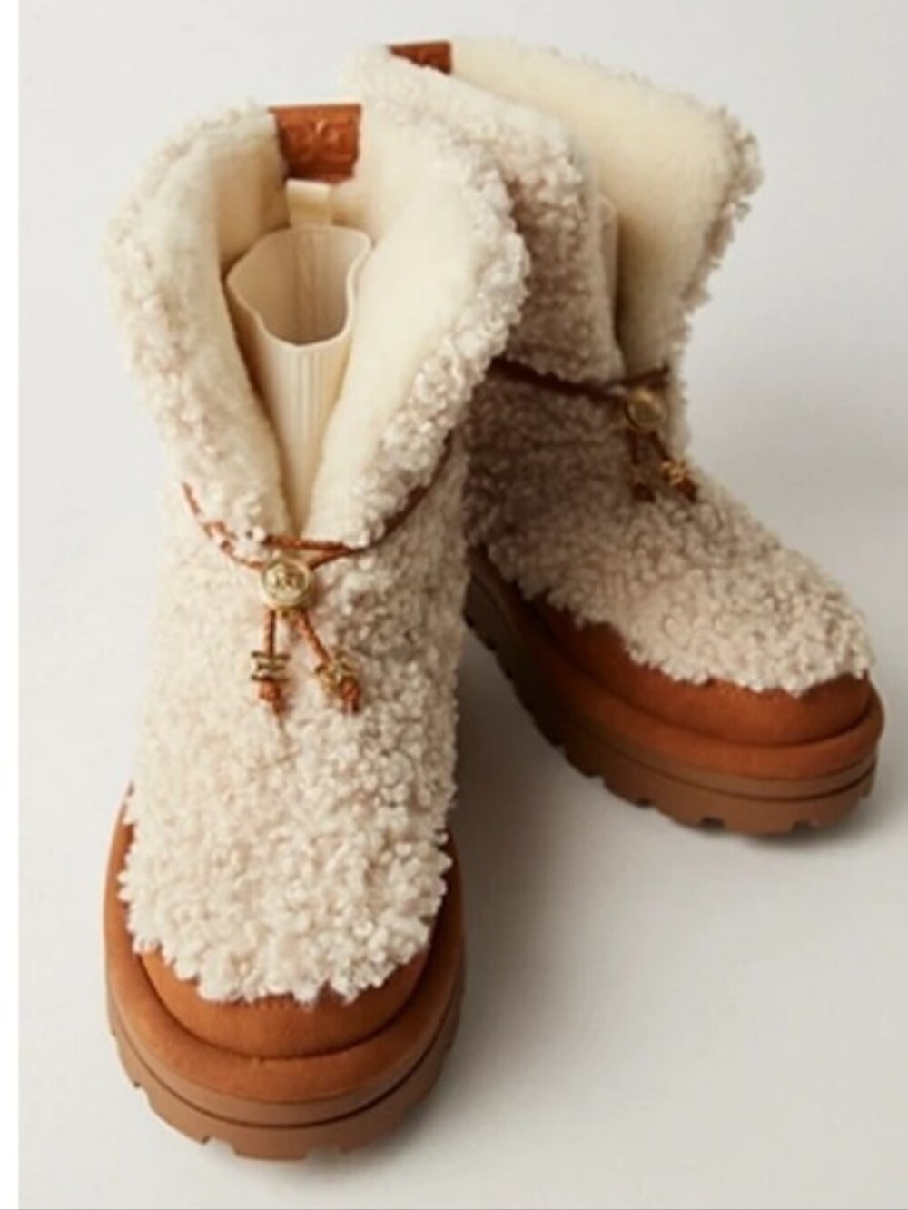 Sam Edelman Olin Lug Sole Booties White Size 11